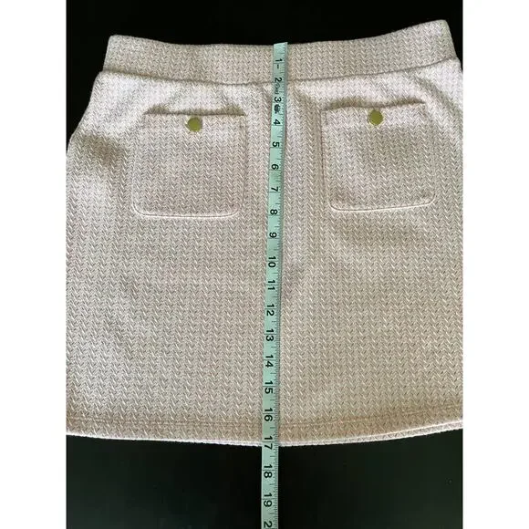 Ann Taylor Loft Petites Light Pink and White Preppy Skirt SizeM - Picture 7 of 10